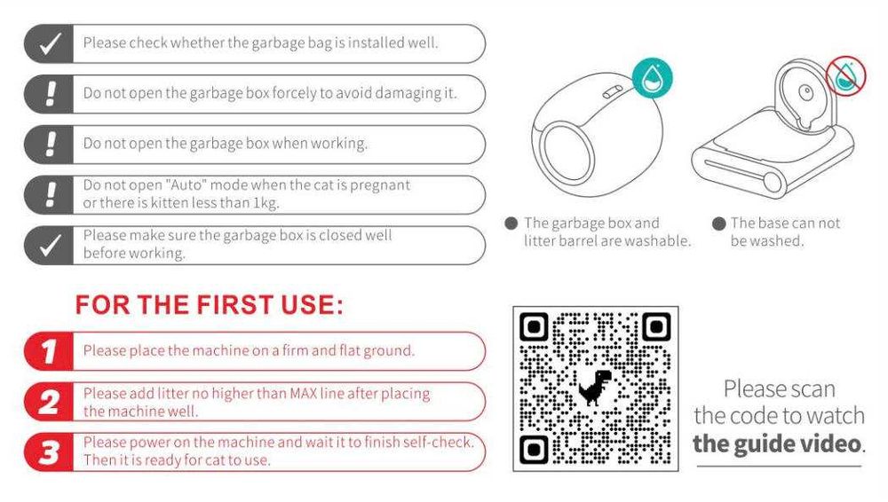 Автоматична котешка тоалетна, самопочистваща се с Wi-Fi връзка