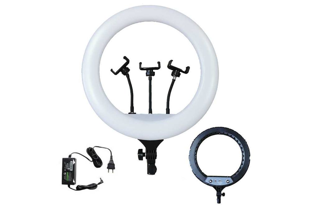 Ring Light 46cm, Lampa circulara LED pt-vlog, tik-tok, makeup