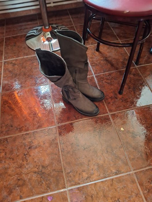 Cizme piele antiderapante