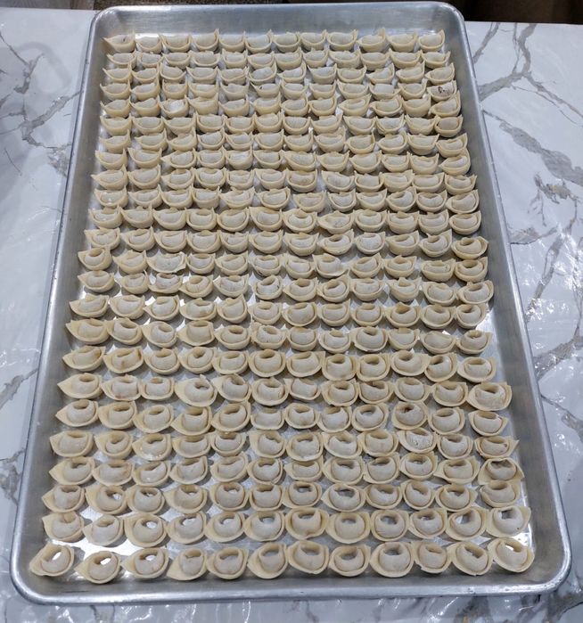 Пельмен таза колдан тартылан фарш