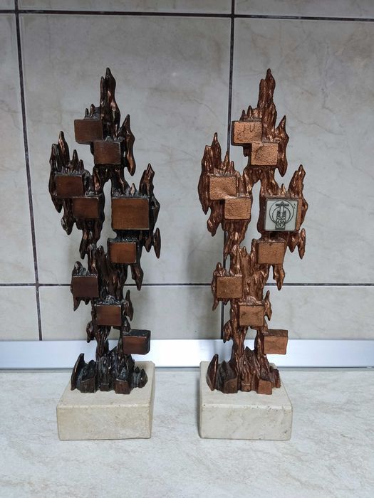 Trofeu imitatie cupru si bronz