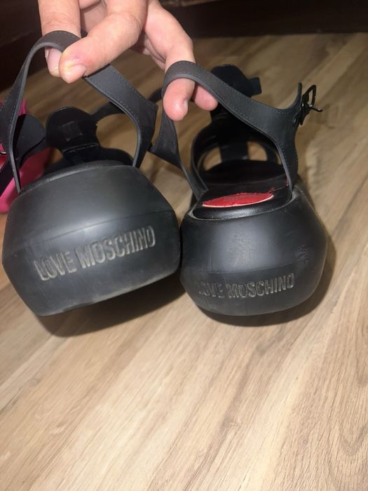 Сандали Love Moschino оригинални черни