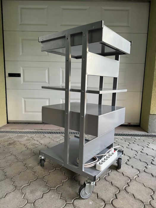 Troliu aparate medicale mobilier medical pentru calculator EKG ecograf