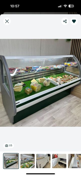 Витрины под мясо молочку и рыбу