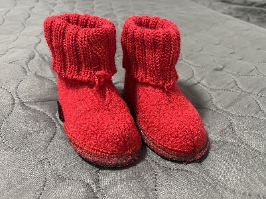 Papuci de casa din lana, Haflinger, marimea 22