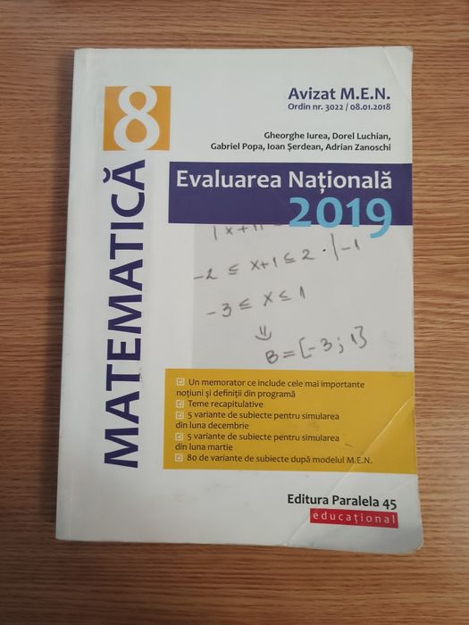 Culegeri de Matematica și Romana pentru clasa a8-a