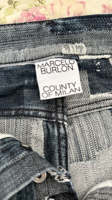 Marcelo Burlon Patchwork дънки ОРИГИНАЛНИ