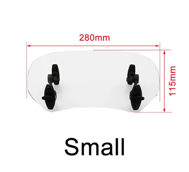 Deflector parbriz moto cu doua prinderi motocicleta vant