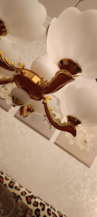 Люстра  . Пять рожков.