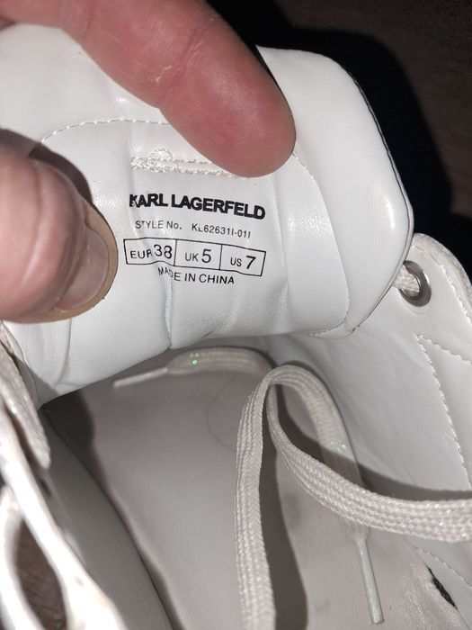 Karl  Lagerfeld  Дамски  Кожени  Обувки  с  Холограмни  Детайли 38