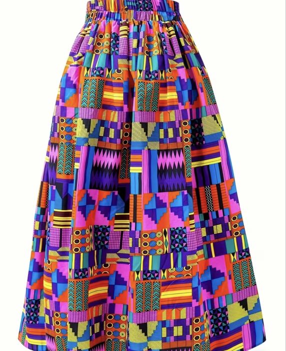 Юбка цветная в пол