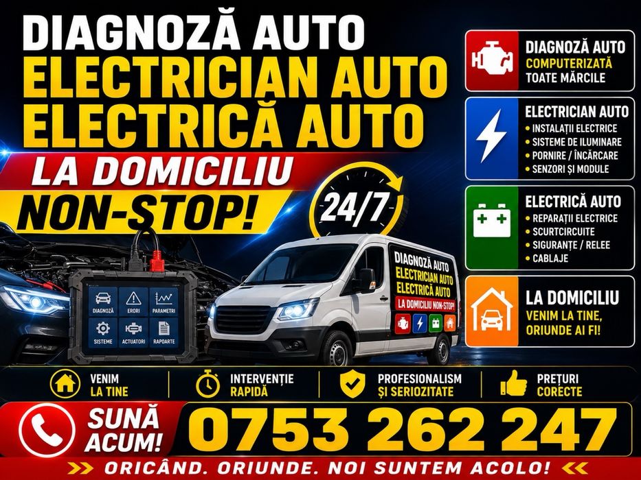 Diagnoza auto tester auto la domiciliu Non-Stop