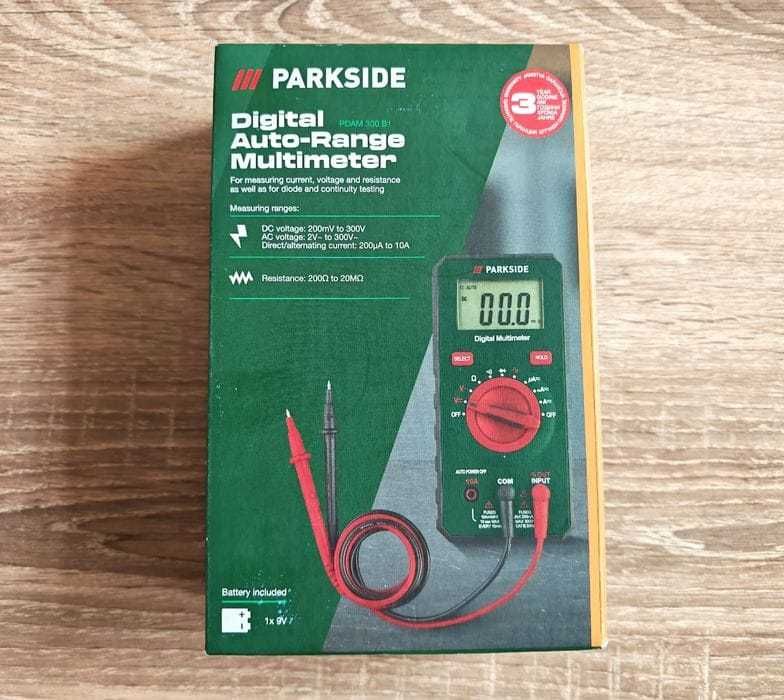 Aparat de masura Parkside Voltmetru Ampermetru Tester Ohmetru Nou