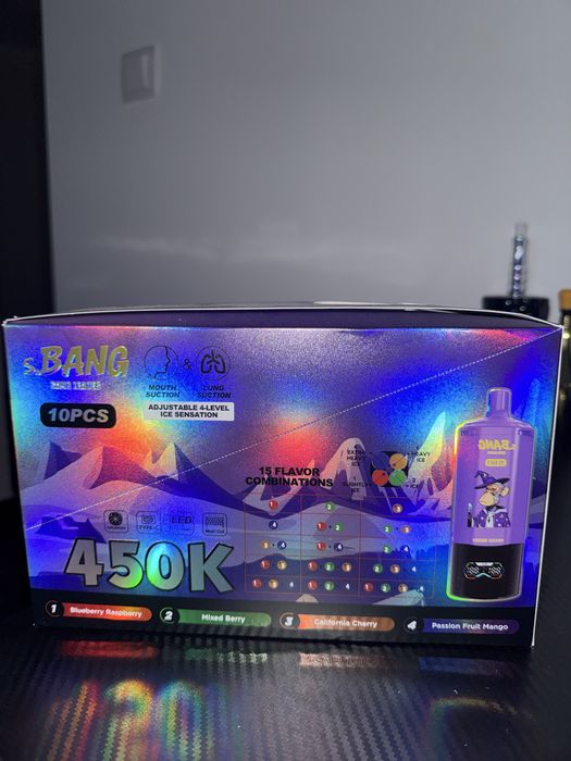 Vape 450,000 reincarcabil 15 arome per device