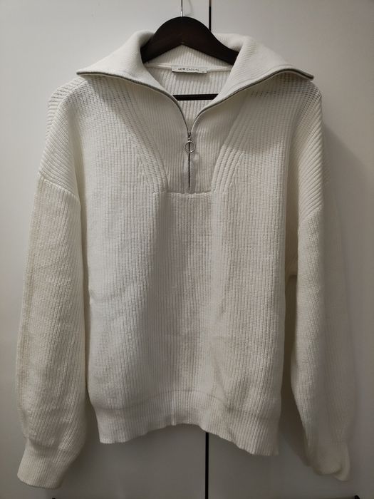 Топъл и мек пуловер с цип, нов с етикет