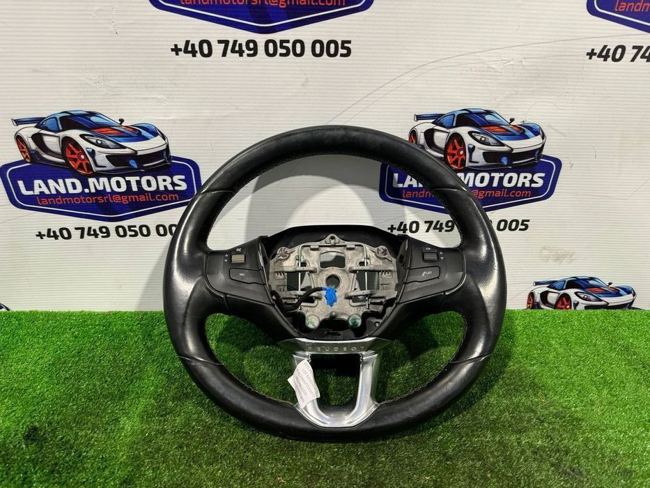 volan piele peugeot 208 cu comenzi 2012-2019 4a2