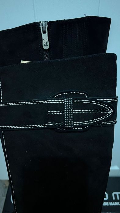 Сапоги замшевые, натуралка