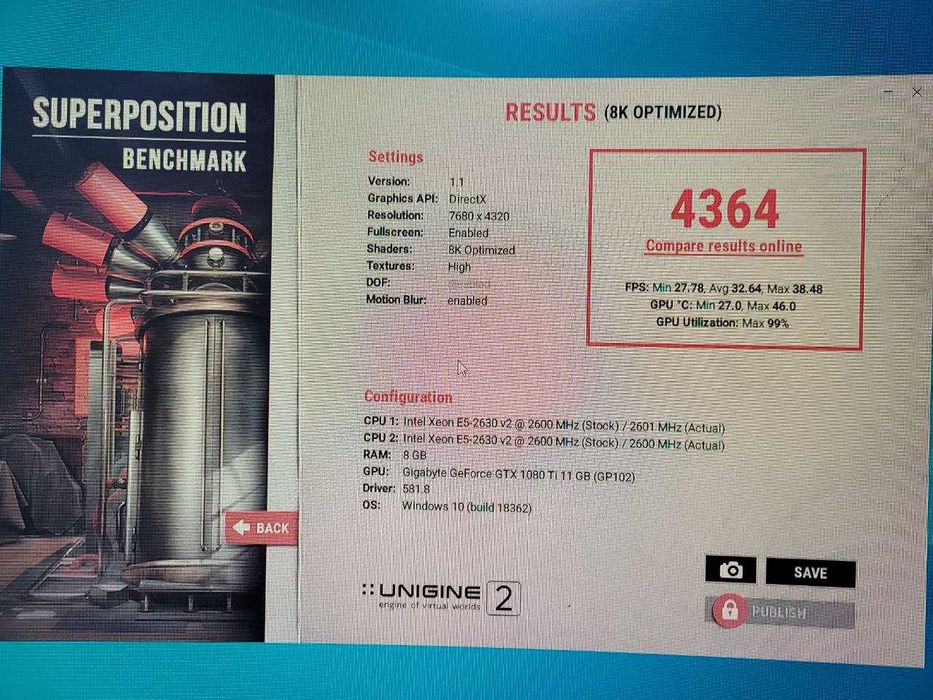 Компьютер игровой б.у.  1080 ti