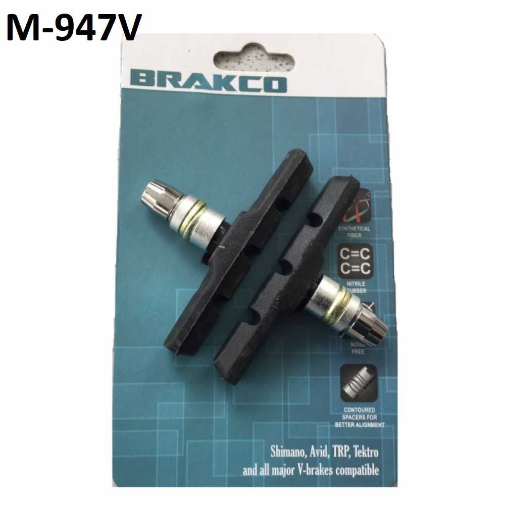 НОВИ Brakco Калодки Накладки U V Brake СПИРАЧКА колело велосипед гр ...