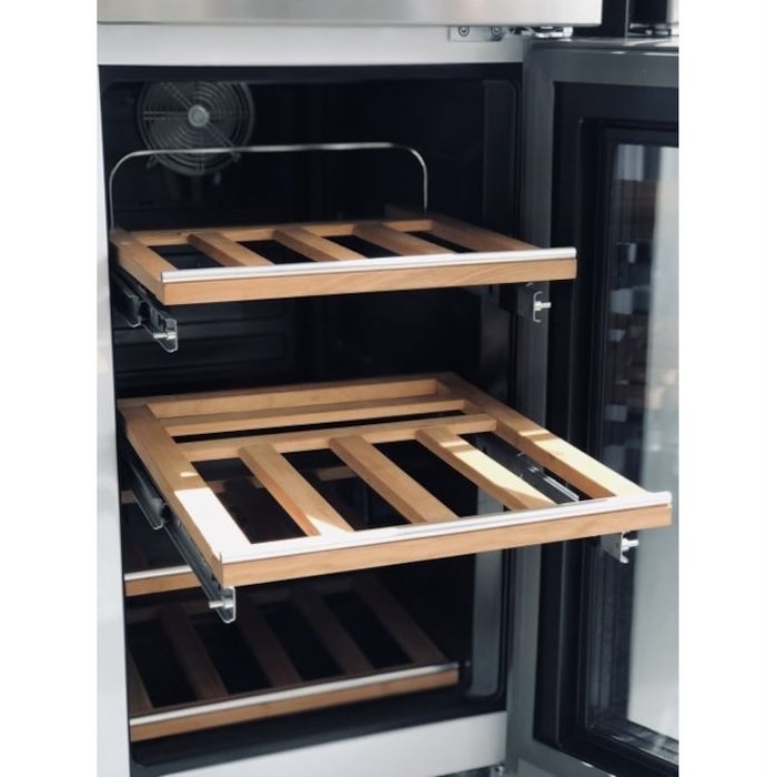 Frigider Side by Side deluxe cu 4 uși de inox