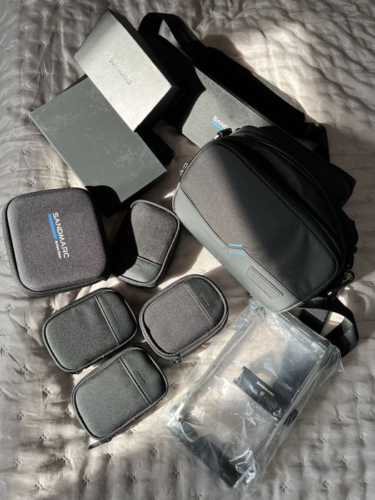 Обьективы, фильтры, штатив, рамка, свет от фирмы Sandmarc