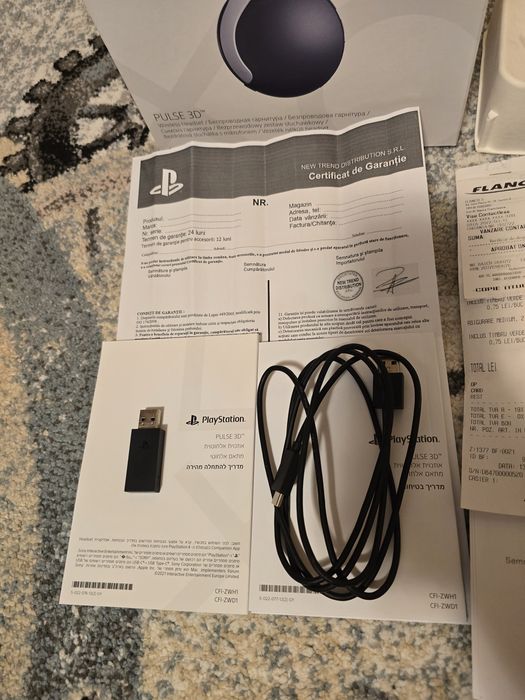 Căști Wireless Sony Playstation 5 Pulse 3D - garanție 03.2026