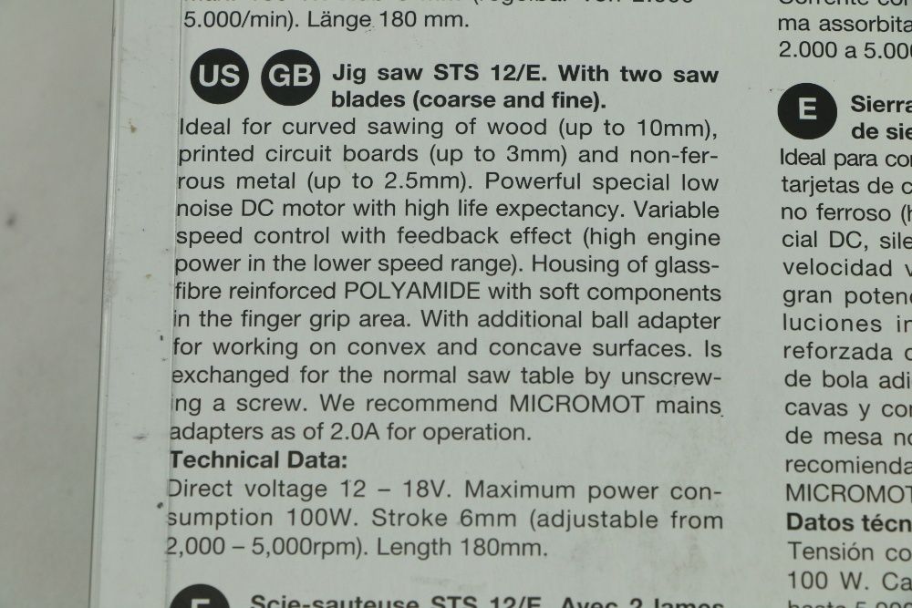 Прободен трион PROXXON /12-18 V, 100 W, Германия
