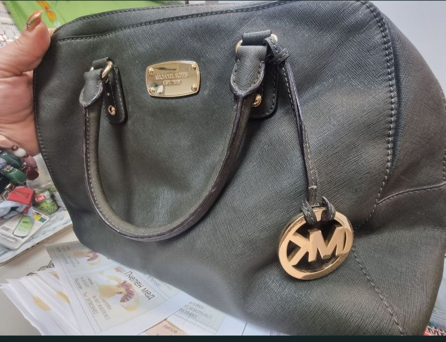 Michael Kors Cindy дамска зелена чанта MK