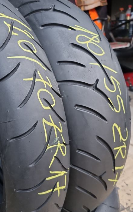 Set Anvelope Moto Bridgestone 120/70 ZR17// 180/55 ZR17 Stare Perfectă