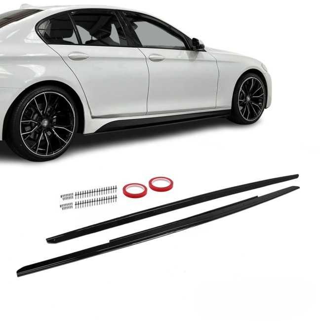 Set Extensii Prelungiri Praguri Laterale Dedicate BMW F10 F11, Lucios