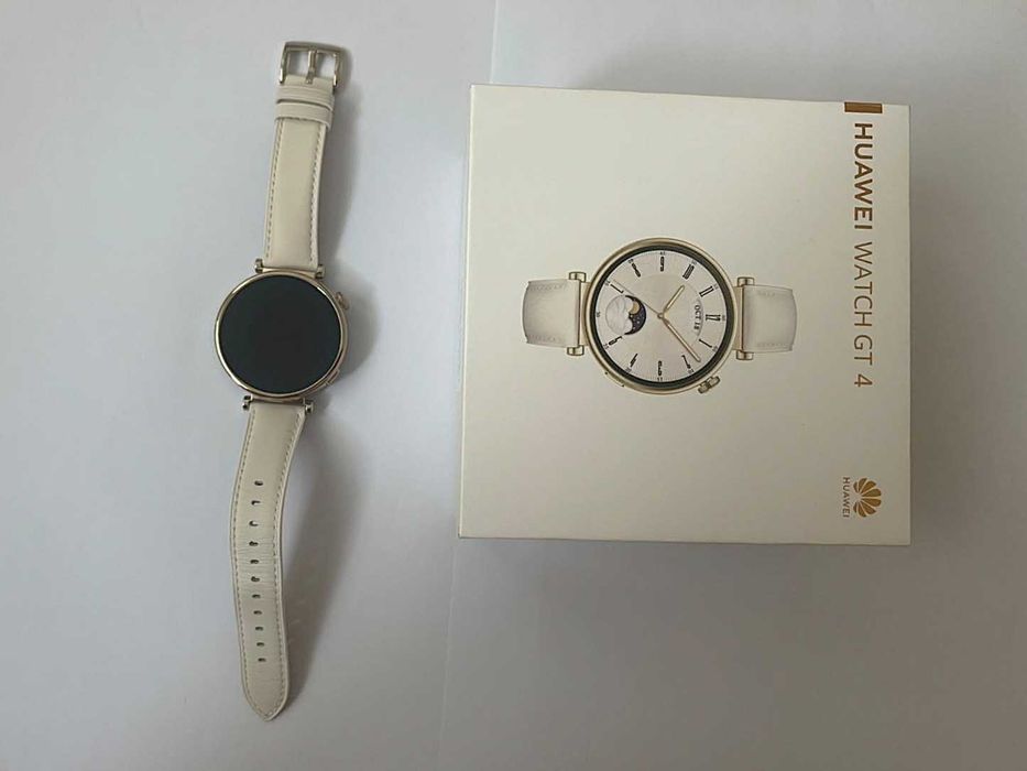 Huawei Watch GT 4 (41mm) White Leather – Ca nou, Pachet Complet + Garanție