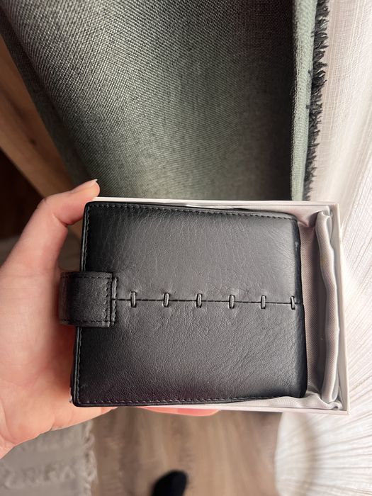 Temanli Кожен черен портфейл