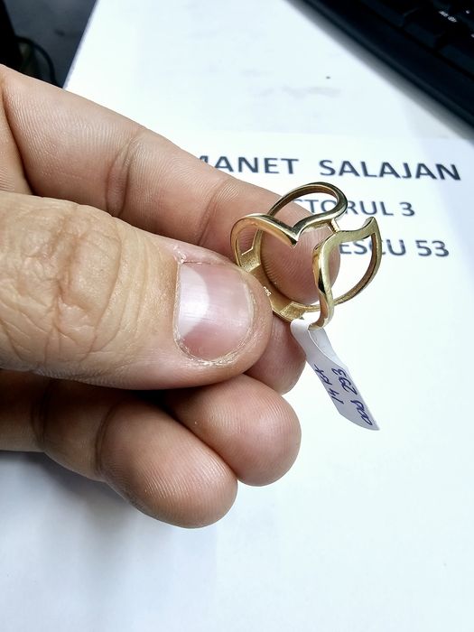 Vand inel dama din aur 14 k 2.7 g cod 293