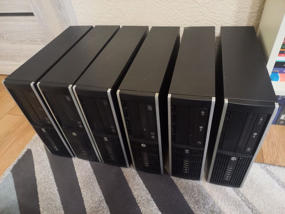 LOT 6x Calculator PC HP Compaq Elite 8300 proc i3 4GB RAM HDD 160GB