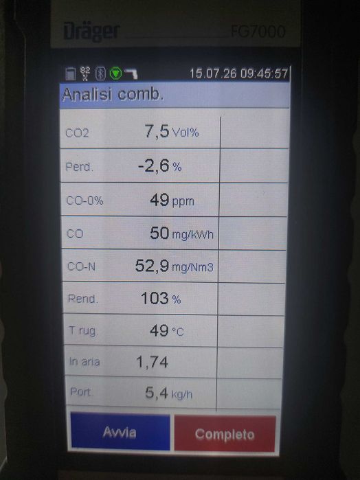 Analizor gaze arse tip Dräger FG7000 (Nu Testo)