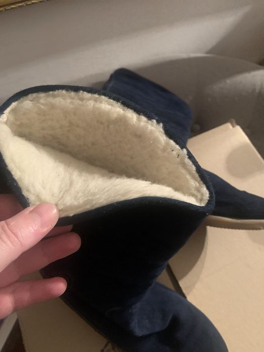 Cizme piele naturala suede imblanite 40