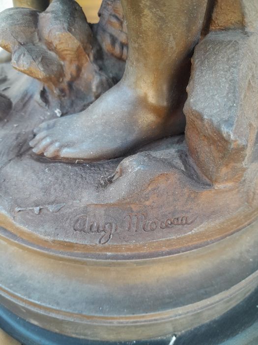 Statueta bronz Aug Moreau