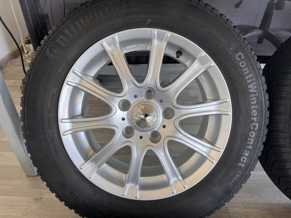 Джанти 15 цола 5х114,3 за Киа, Хюндай, Мазда със зимни гуми 195/65/15