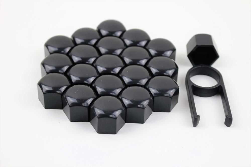 Хром / черни / силиконови капачки капачета за болтове на джанти 17мм