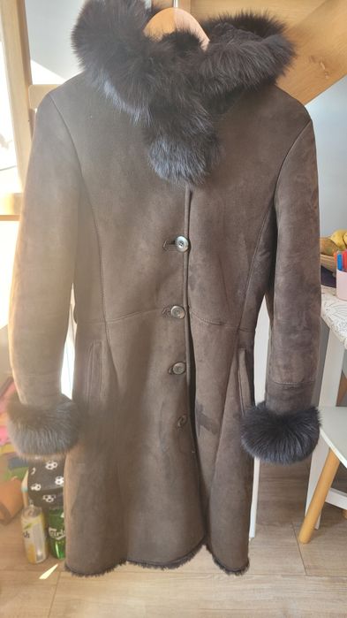 Cojoc cu gluga, piele naturala