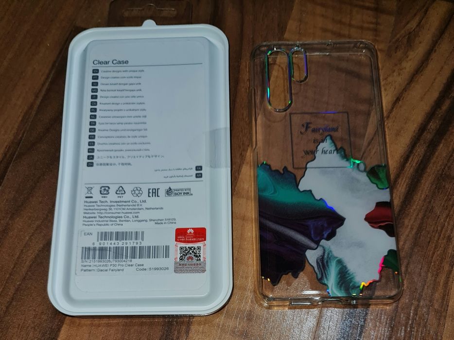 Husa silicon antisoc originala Huawei Clear Case P30 Pro