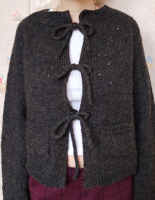 Теплый женский кардиган