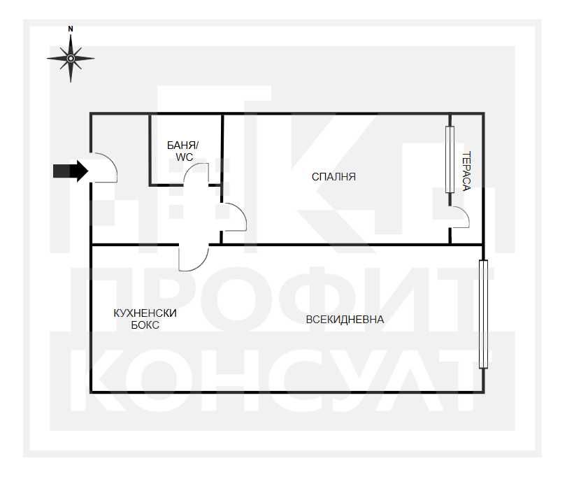 Продава се Двустаен апартамент в Велико Търново, Център - 63 кв.м за 2461 €/кв.м - Снимка #9
