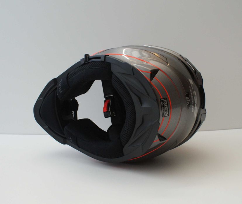 LS2 MX436 PIONEER EVO KNIGHT Titanium Orange размер M