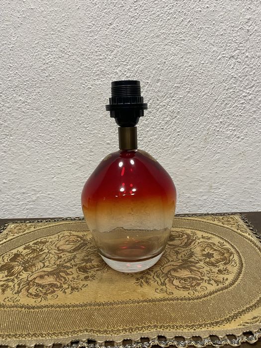 Винтидж настолна лампа Murano масивно стъкло Италия 1960