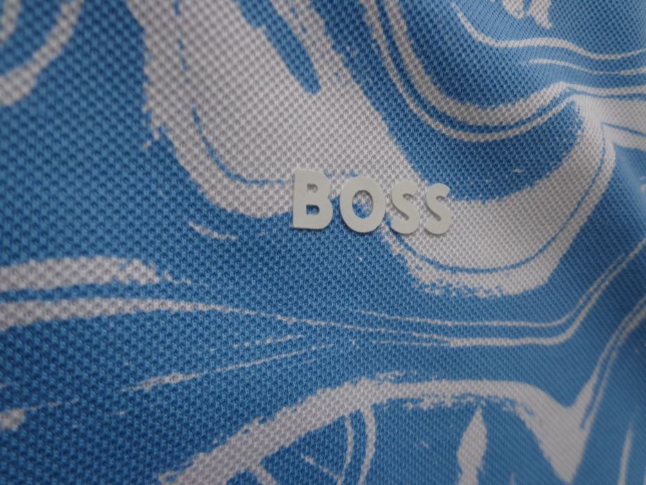Мъжка поло тениска BOSS Allover Ocean Polo T-shirt размери L, XL