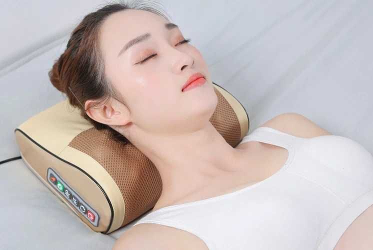 Универсальная подушка-массажер шиатсу 3 режимный