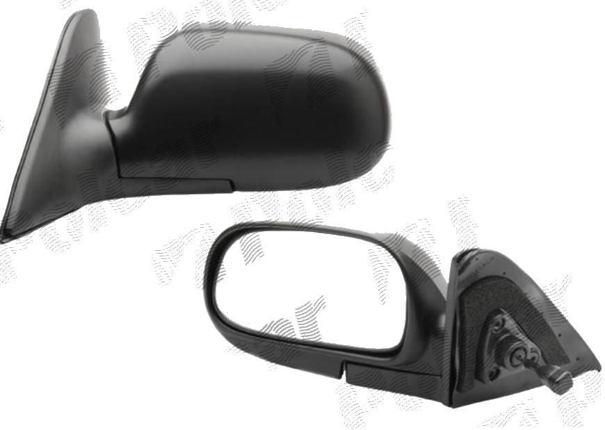 Oglinda exterioara Toyota Corolla (E10) Hatchback/Combi 06.1991-08.2008 Partea stanga/dreapta Crom Convex, manuala Fara Incalzire, carcasa neagra cu primer, (nu este compatibila la Liftback)