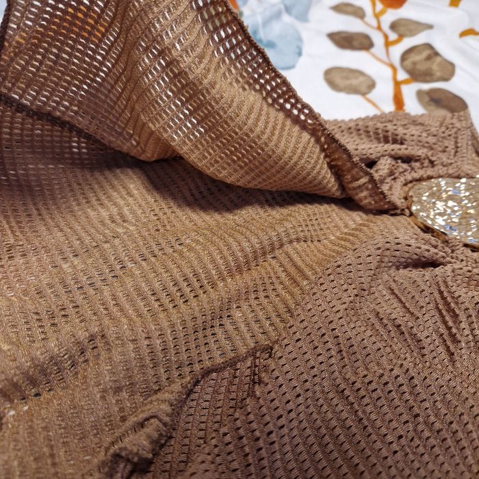 Нов! Бански от три части, бикини, без презрамки със златни детайли