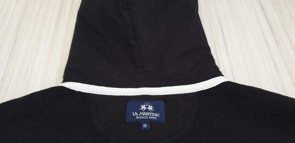 La Martina Full Zip Hoodie Mens Size M НОВО ОРИГИНАЛ! Мъжки Суичър с цял Цип!